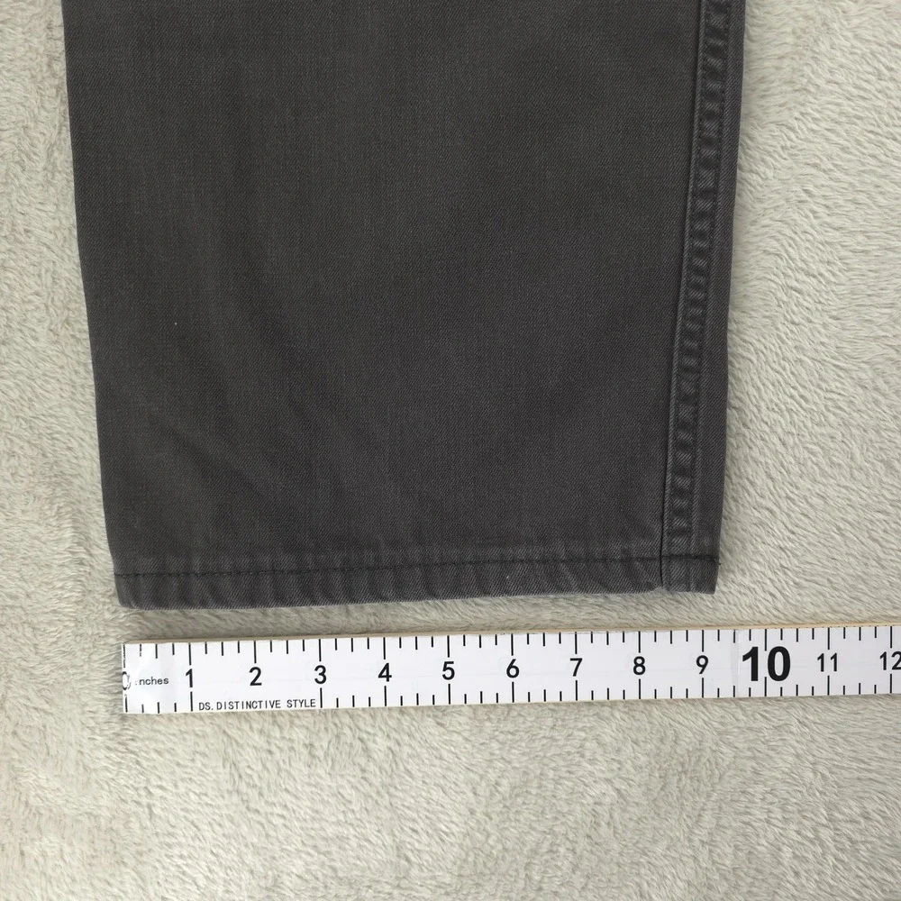 Levis 505 Jeans Mens 40x30 Gray Dark Wash Regular‎ Fit Straight Denim Casual